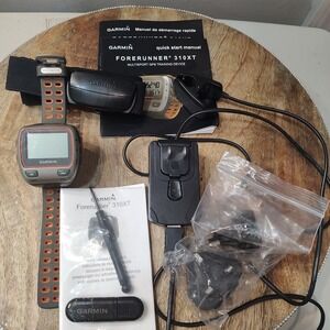 Garmin Forerunner 310XT Triathlon Running Swimming Bike GPS Watch charger Lot
